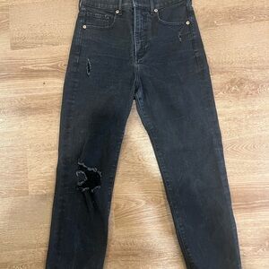 Express Black Distressed Jeans